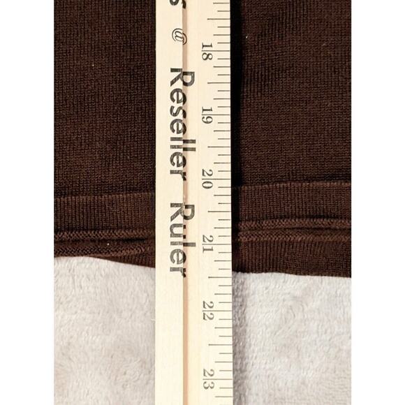 Jones New York Signature Sweater Womens L Brown Vest Sleeveless Cropped Casual - Picture 5 of 5